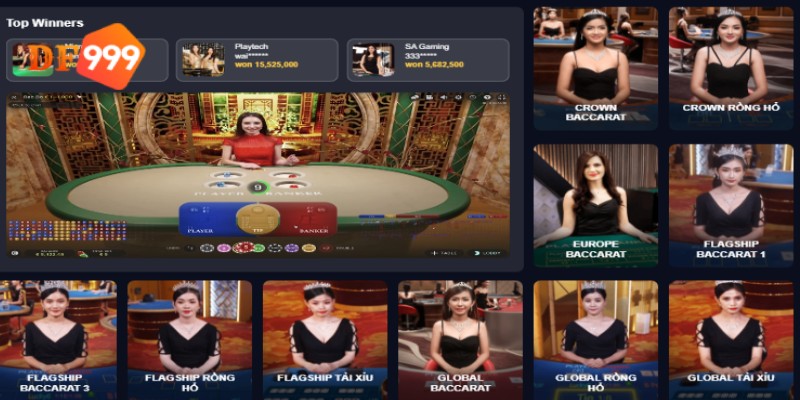 Kho game casino DF999 đồ sộ